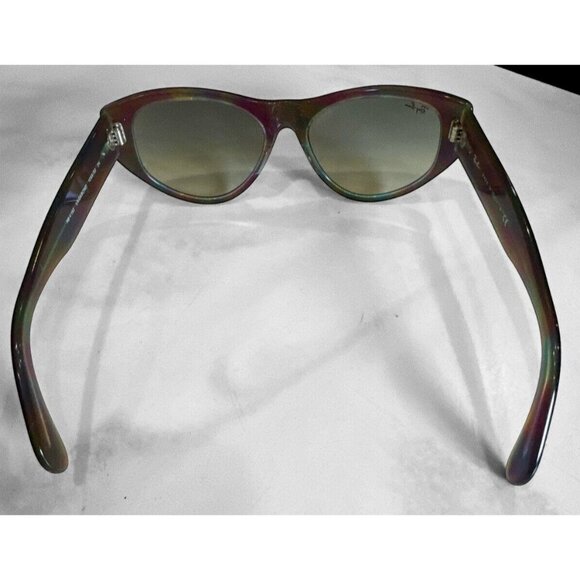 Ray Ban RB 4152 VAGABOND 1058/32 2N Sunglasses Made in Italy Trendy Cat Eye ! - Picture 10 of 11